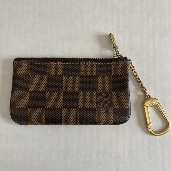 Authentic LOUIS VUITTON Damier Ebene Key Pouch Wallet N62658, First Owner - Picture 1 of 12